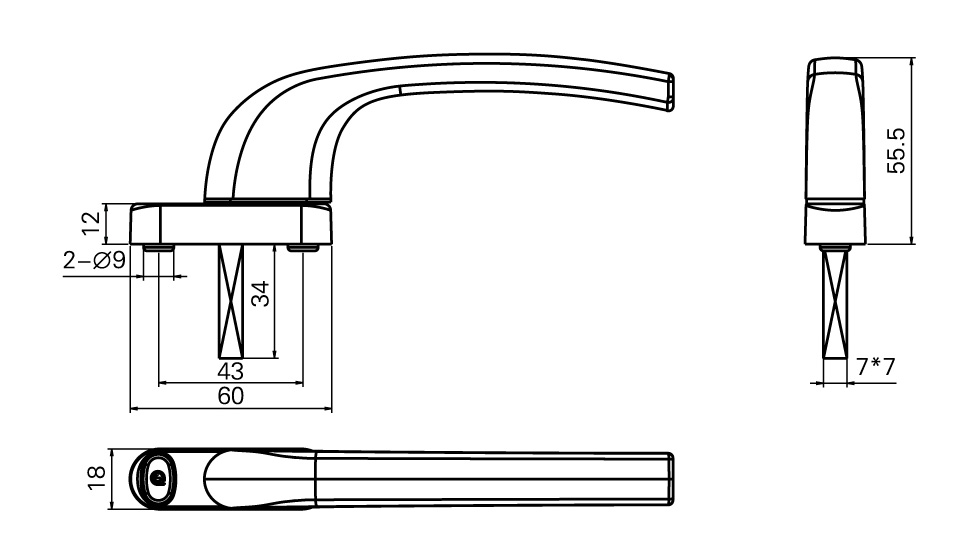 CZ11方軸執(zhí)手