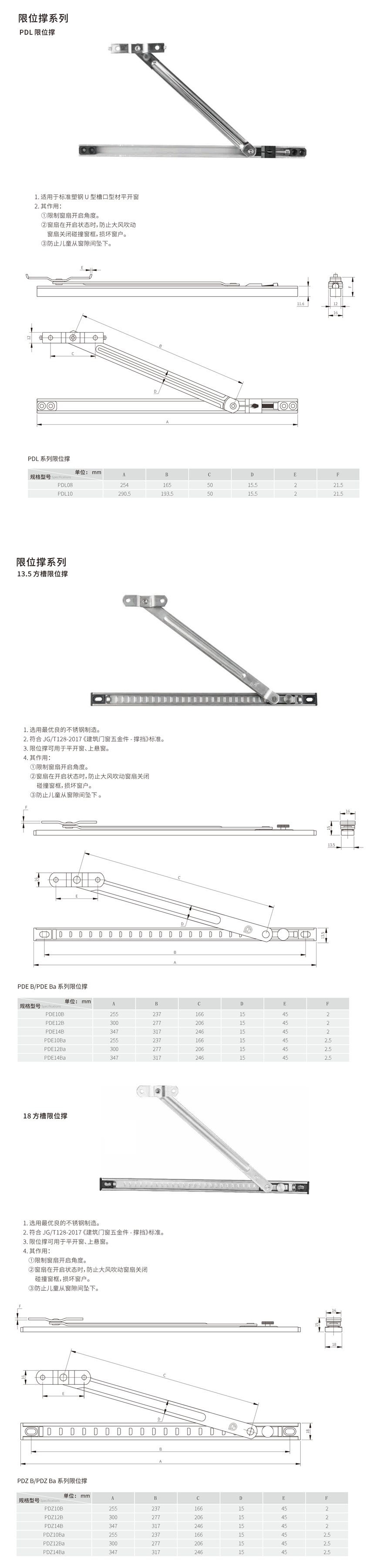 撐擋,風(fēng)撐,限位撐